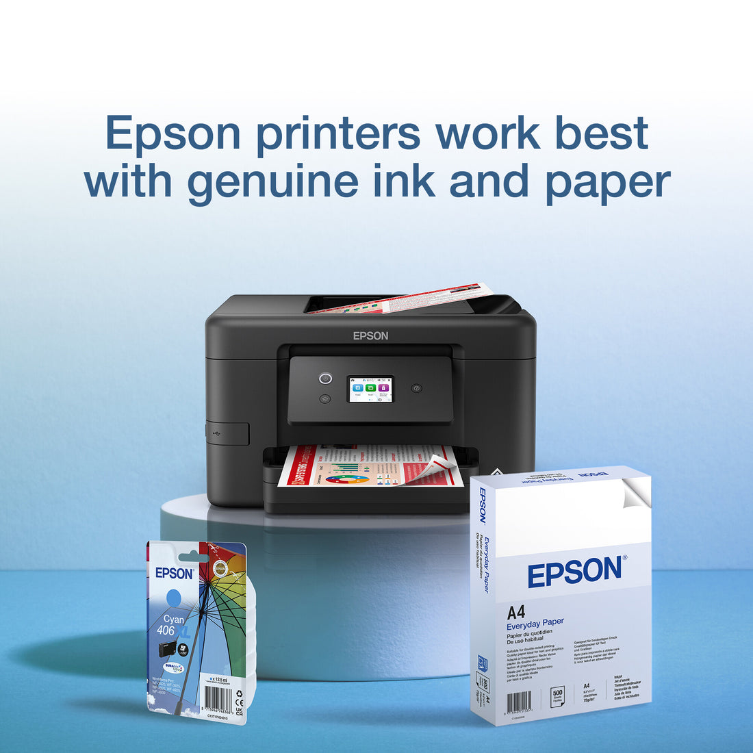 Epson Singlepack Cyan 406XL Umbrella DURABrite Ultra Ink - image 3