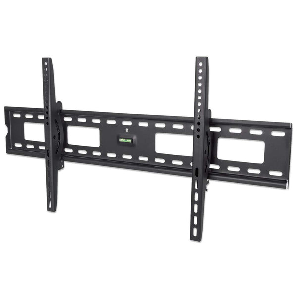 Manhattan Wall Mount for TV & Monitors (Tiltable), For screens 37" to 75", VESA compatibility: all between 200x200mm to 800x400mm - check the dimensions of the four mounting holes on back of screen to ensure it fits, Max 75kg, Black, Bracket
