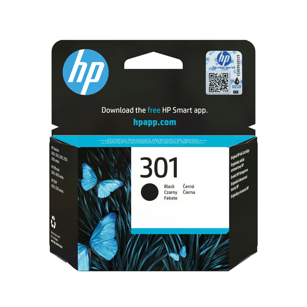 HP 301 Black Original Ink Cartridge | Back to the Office