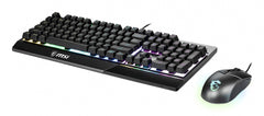 MSI VIGOR GK30 COMBO RGB MEMchanical Gaming Keyboard + Clutch GM11 Gaming Mouse ' UK Layout, 6-Zone RGB Lighting Keyboard, Dual-Zone RGB Lighting Mouse, 5000 DPI Optical Sensor, RGB Mystic Light'