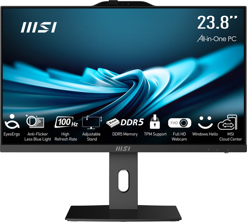 MSI Pro AP242P 14M Intel Core i7 14700 All in One PC Barebone, (NO RAM, NO Storage, NO OS), 23.8 Inch IPS Screen/UHD Graphics/Type-C/USB/LAN/HDMI/DP/WiFi 6E/BT 5.3/VESA