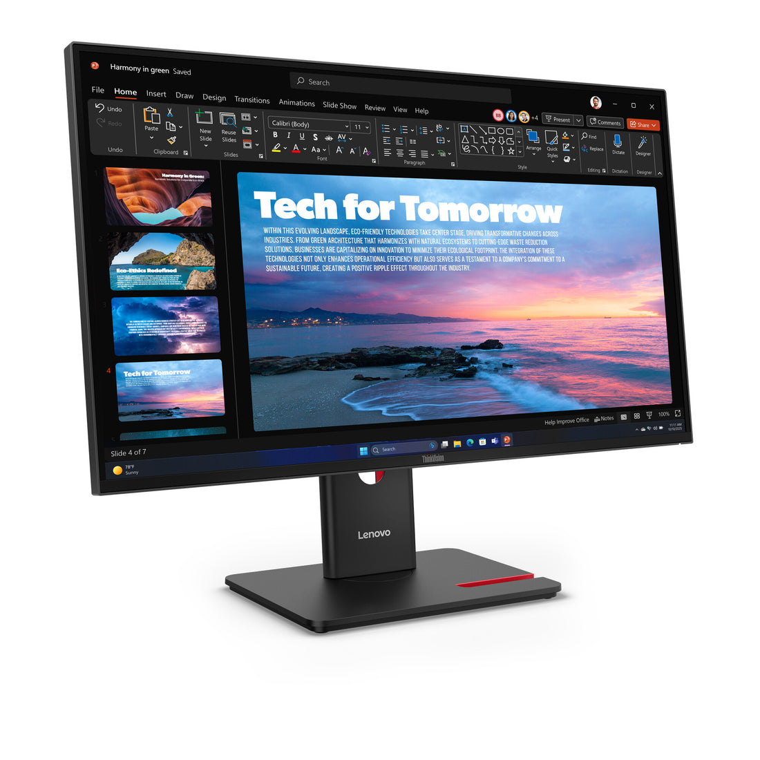 Lenovo ThinkVision T27QD-40 Monitor - image 3