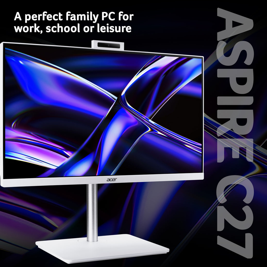 Acer Aspire C27-A - Intel Core 5 16GB 1TB SSD 27" Full HD Windows 11 Home White All-in-One Desktop - image 2