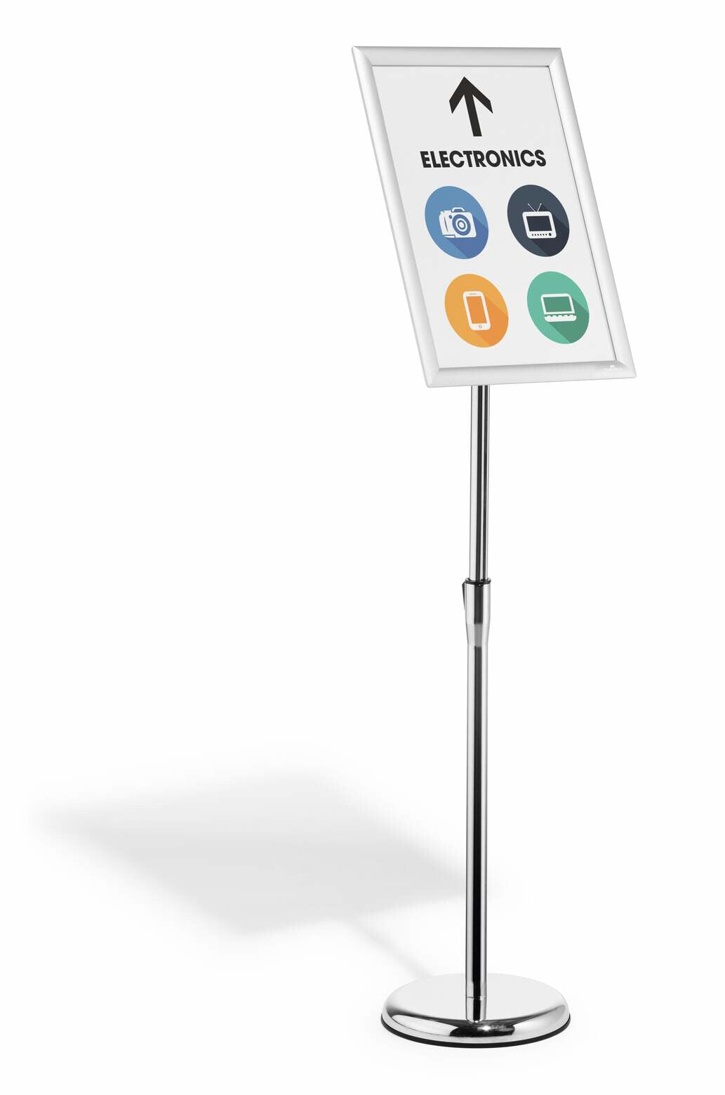 Durable 479923 sign holder/information stand A3 Aluminium, Plastic, Steel Silver - image 3