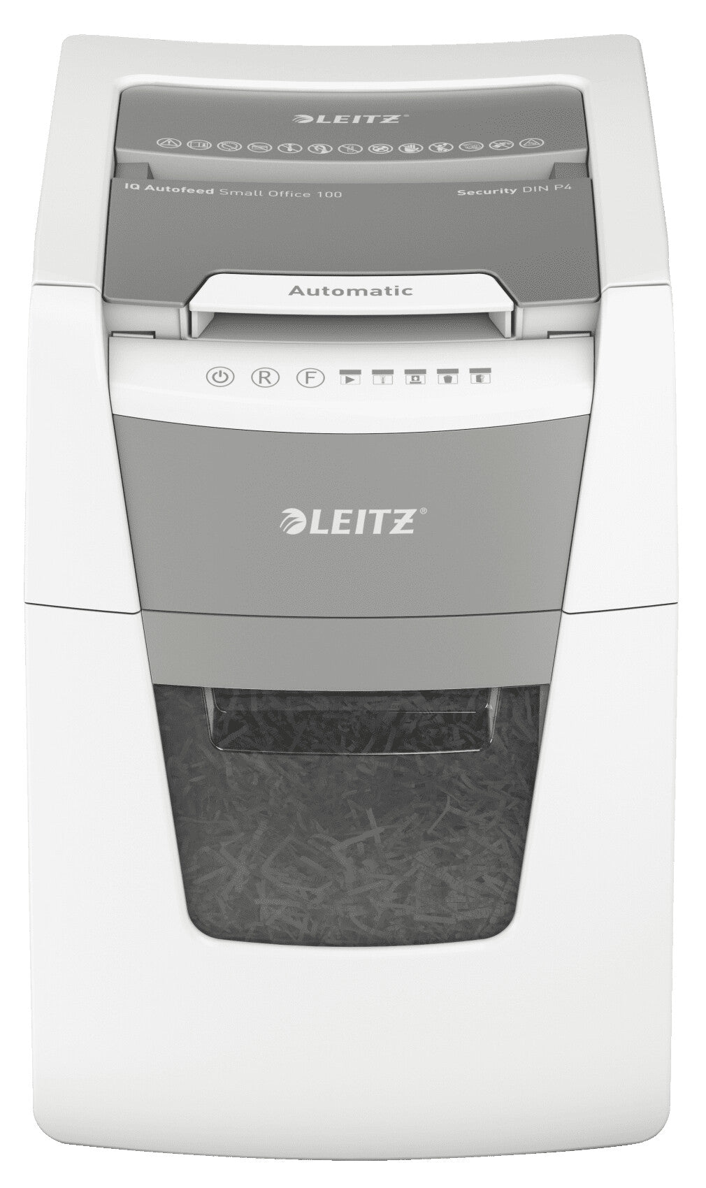 Leitz P4 34L paper shredder Cross shredding 55 dB 22 cm Silver, Black, White, Grey
