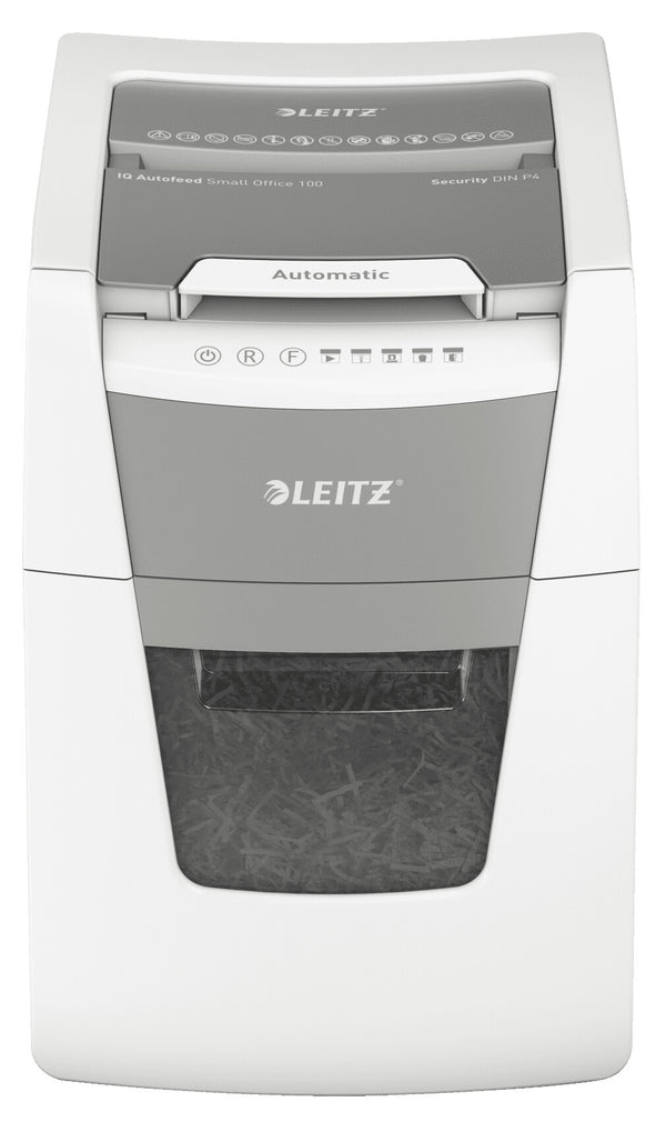 Leitz P4 34L paper shredder Cross shredding 55 dB 22 cm Silver, Black, White, Grey