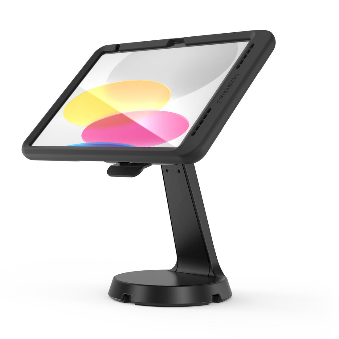 Compulocks iPad 10th-11th (A16) Gen, Mount with Cable-free Charging Mast Counter Stand - Black