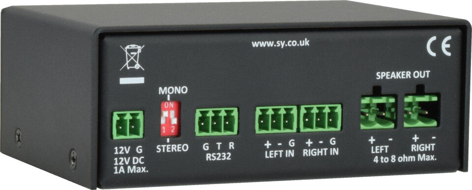 SY Electronics SY-1A-25R audio amplifier 2.0 channels Performance/stage Black