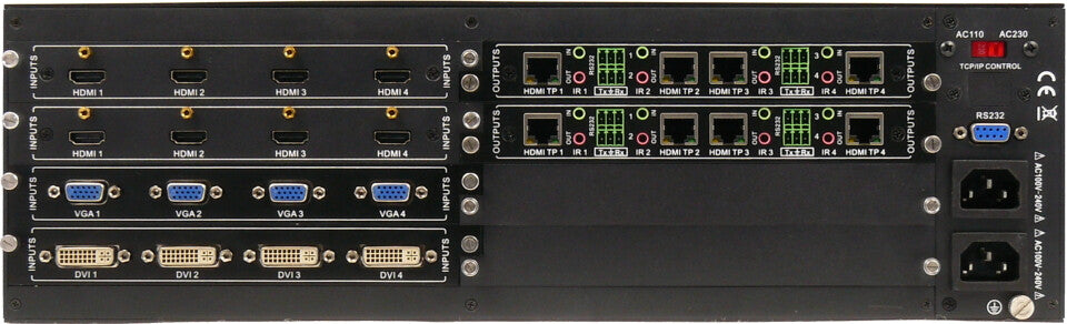 SY Electronics SY-MMU-1616 matrix switcher Modular AV matrix switchers Built-in display