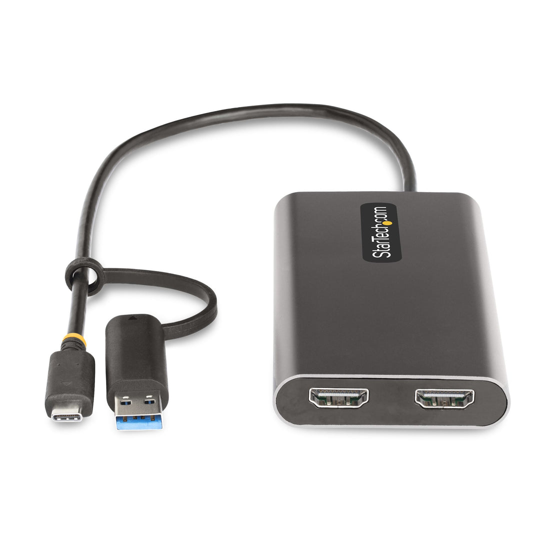 StarTech.com USB-C to Dual-HDMI Adapter - USB-C or A to 2x HDMI - 4K 60Hz - 100W Power Delivery Pass-Through - image 3