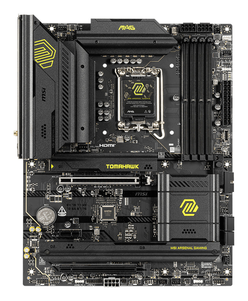 MSI MAG B860 TOMAHAWK WIFI motherboard Intel B860 LGA 1851 (Socket V1) ATX