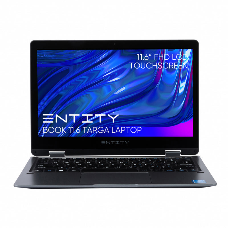 Entity Book 11.6" 2in1 Convertible Targa Laptop, Intel® Celeron® Dual-Core N4020, 11.6" HD Touchscreen, 4GB RAM, 128GB Storage, Windows 11 Home