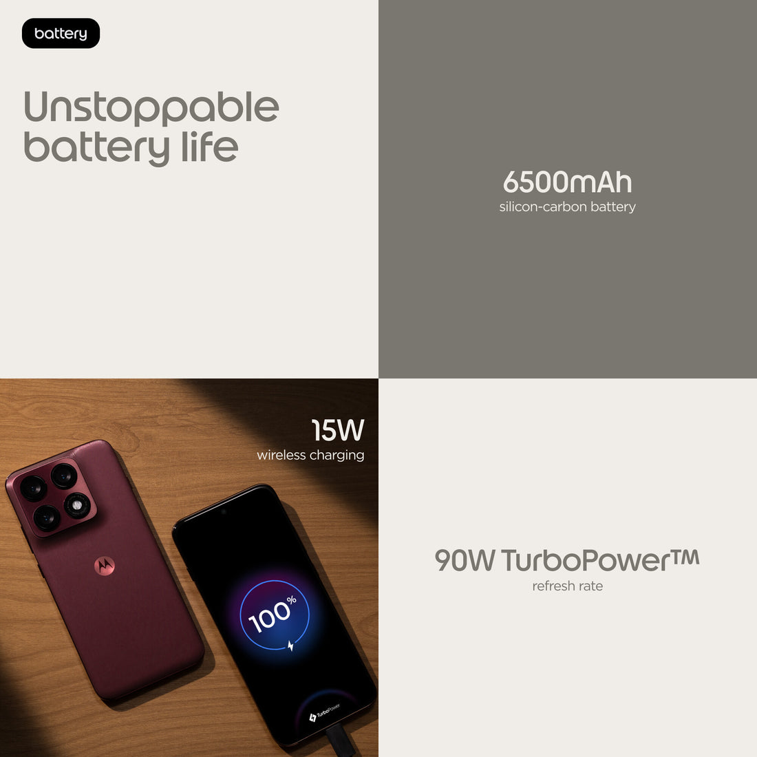 Motorola edge 70 pro 6.78" Dual SIM Android 16.0 5G USB Type-C 12 GB 512 GB 6500 mAh Bordeaux - image 5