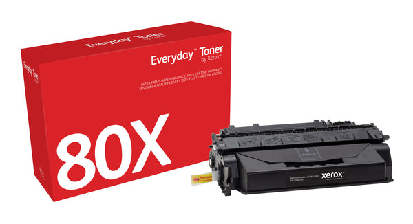 Everyday™ Black Toner by Xerox compatible with HP 80X (CF280X), High capacity