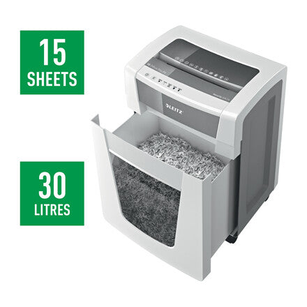 Leitz IQ Office Pro paper shredder Micro-cut shredding 55 dB 23 cm White - image 4