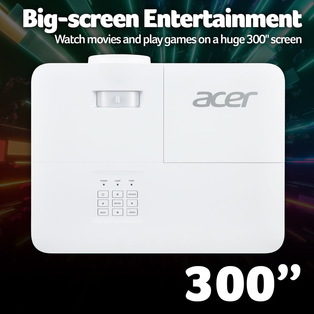 Acer H6815P projector - 4K Ultra HD, 4,000 ANSI lm - image 4