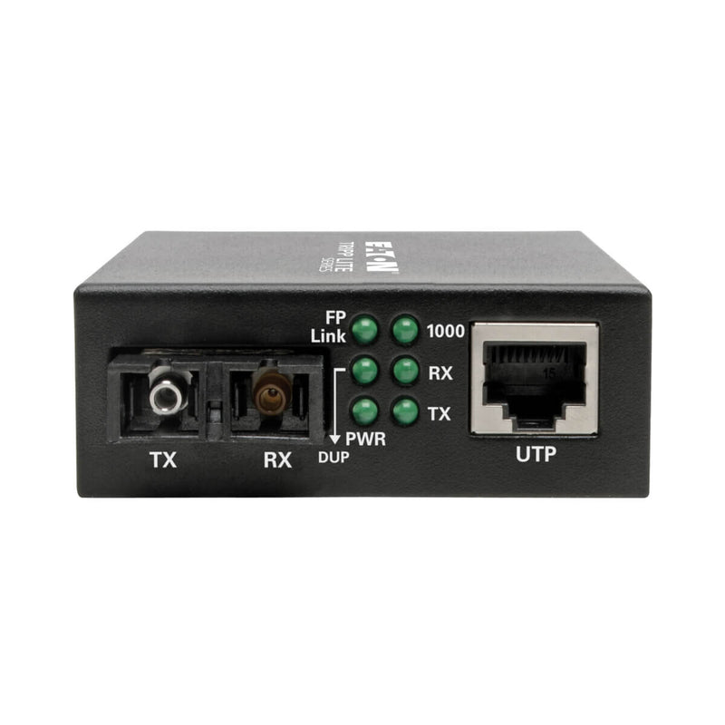 Tripp Lite N785-INT-SC-SM Gigabit Singlemode Fiber to Ethernet Media Converter, SC, 1310 nm, 20 km (12.4 mi.)