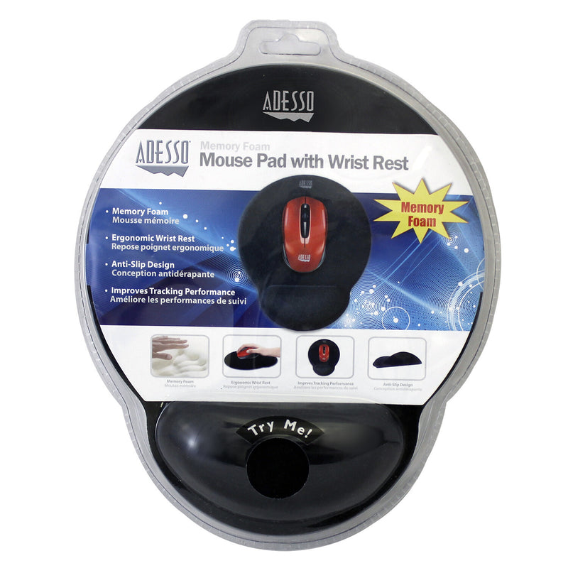 Adesso TruForm P200 - Memory Foam Mouse Pad with Wrist Rest