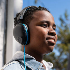 JLab JBuddies Pro Headset Wired Head-band Music/Everyday Blue, Pink