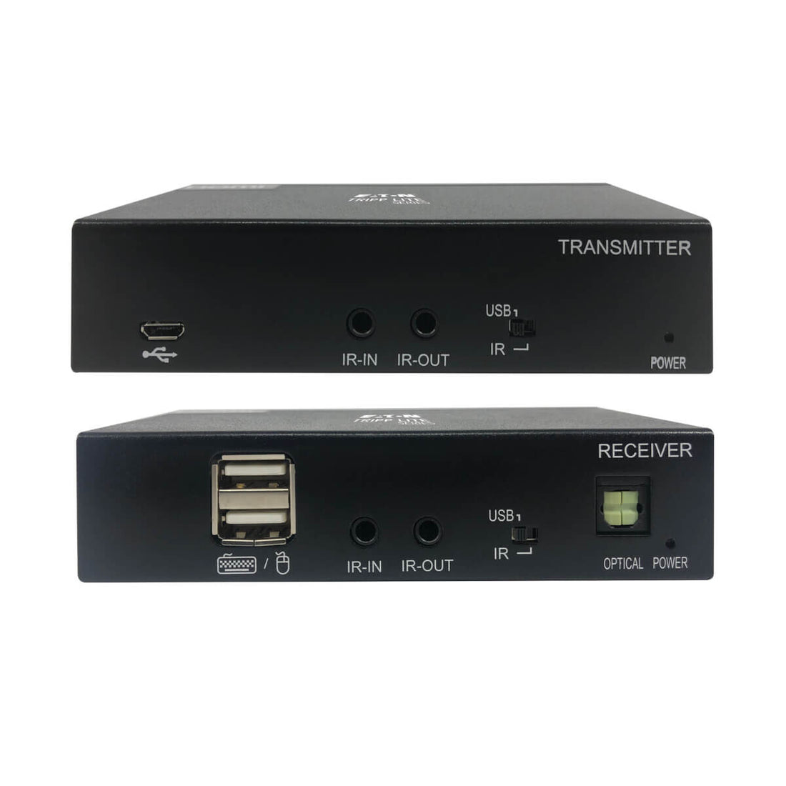 Tripp Lite B127A-1A1-BHBH HDMI over Cat6 Extender Kit, KVM Support, 4K 60Hz, 4:4:4, USB/IR, PoC, HDR, HDCP 2.2, 230 ft., TAA