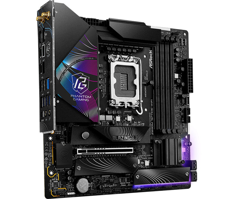 Asrock Phantom Gaming Z890M Riptide WiFi Intel Z890 LGA 1851 (Socket V1) micro ATX