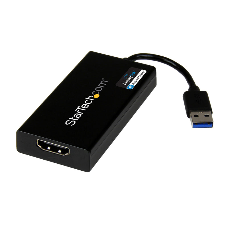 StarTech.com USB 3.0 to HDMI Adapter - 4K 30Hz Ultra HD - DisplayLink Certified - USB Type-A to HDMI Display Adapter Converter for Monitor - External Video & Graphics Card - Mac & Windows