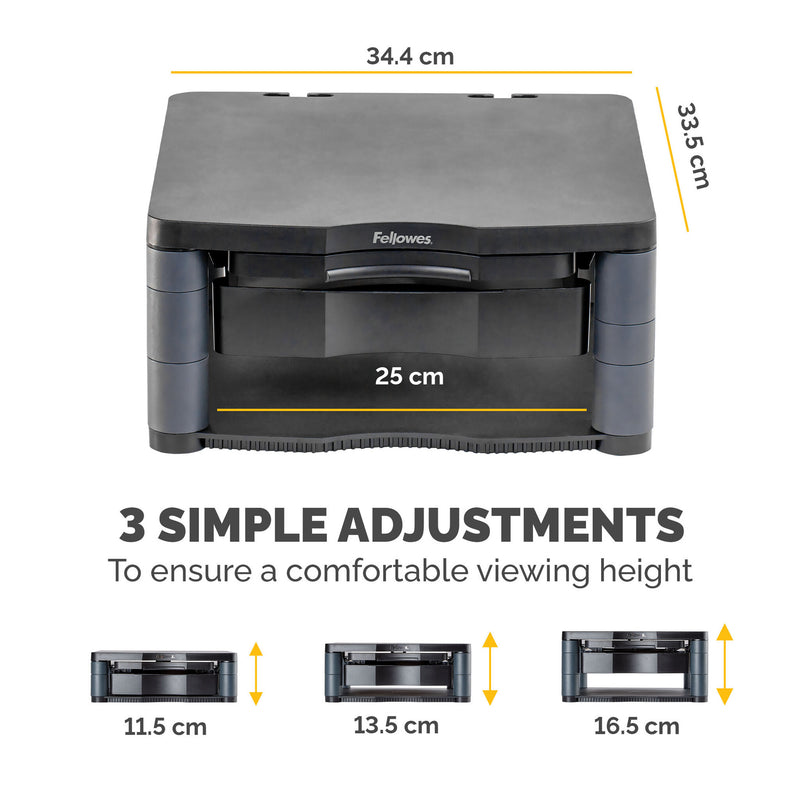 Fellowes MONITOR RISER PLUS - GRAPHITE