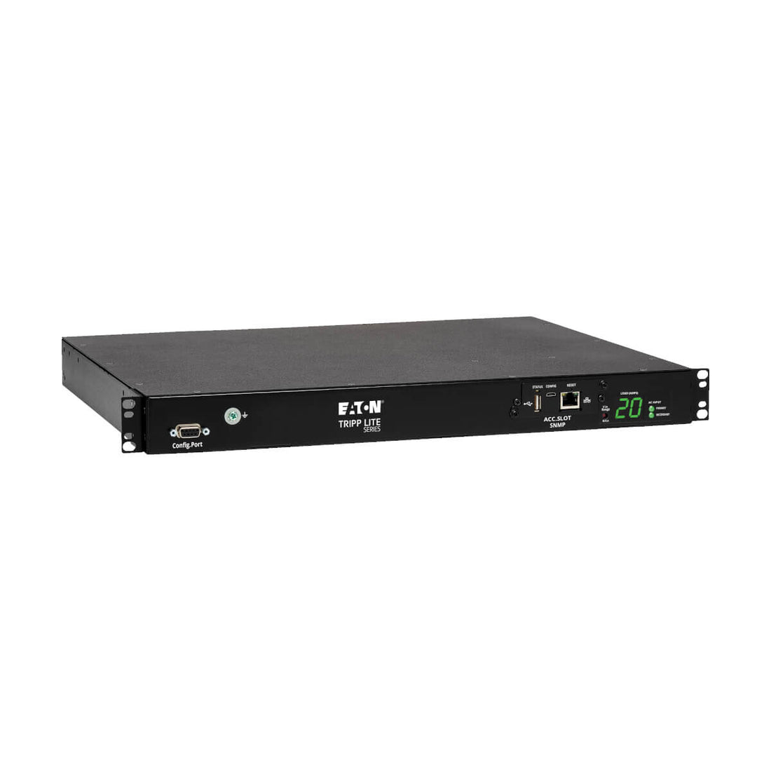 Eaton PDUMH20HVATNET 3.8kW Single-Phase Switched Automatic Transfer Switch PDU, Two 200-240V C20 Inlets, 8 C13