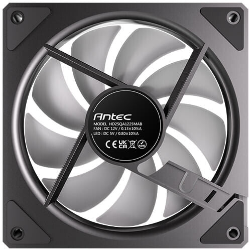 Antec 0-761345-40061-9 computer cooling system Computer case Fan 12 cm Black
