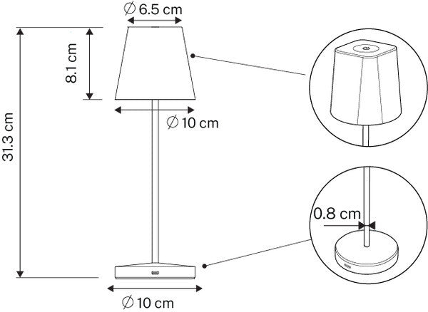 Unilux AVA table lamp LED D Orange - image 2