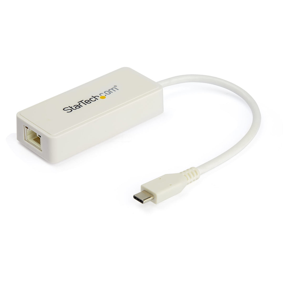 StarTech.com USB C to Gigabit Ethernet Adapter w/USB A Port - White 1Gbps NIC USB 3.0/USB 3.1 Type C Network