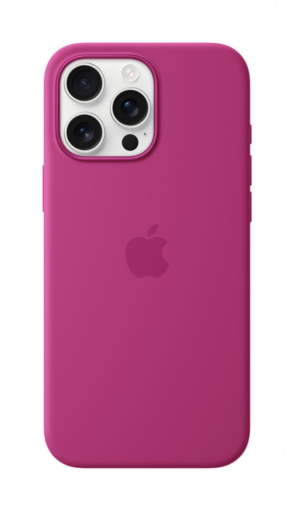 Apple iPhone 16 Pro Max Silicone Case with MagSafe - Fuchsia