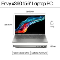 HP ENVY x360 15-fe0012na Intel® Core™ i5 i5-1335U Hybrid (2-in-1) 39.6 cm (15.6
