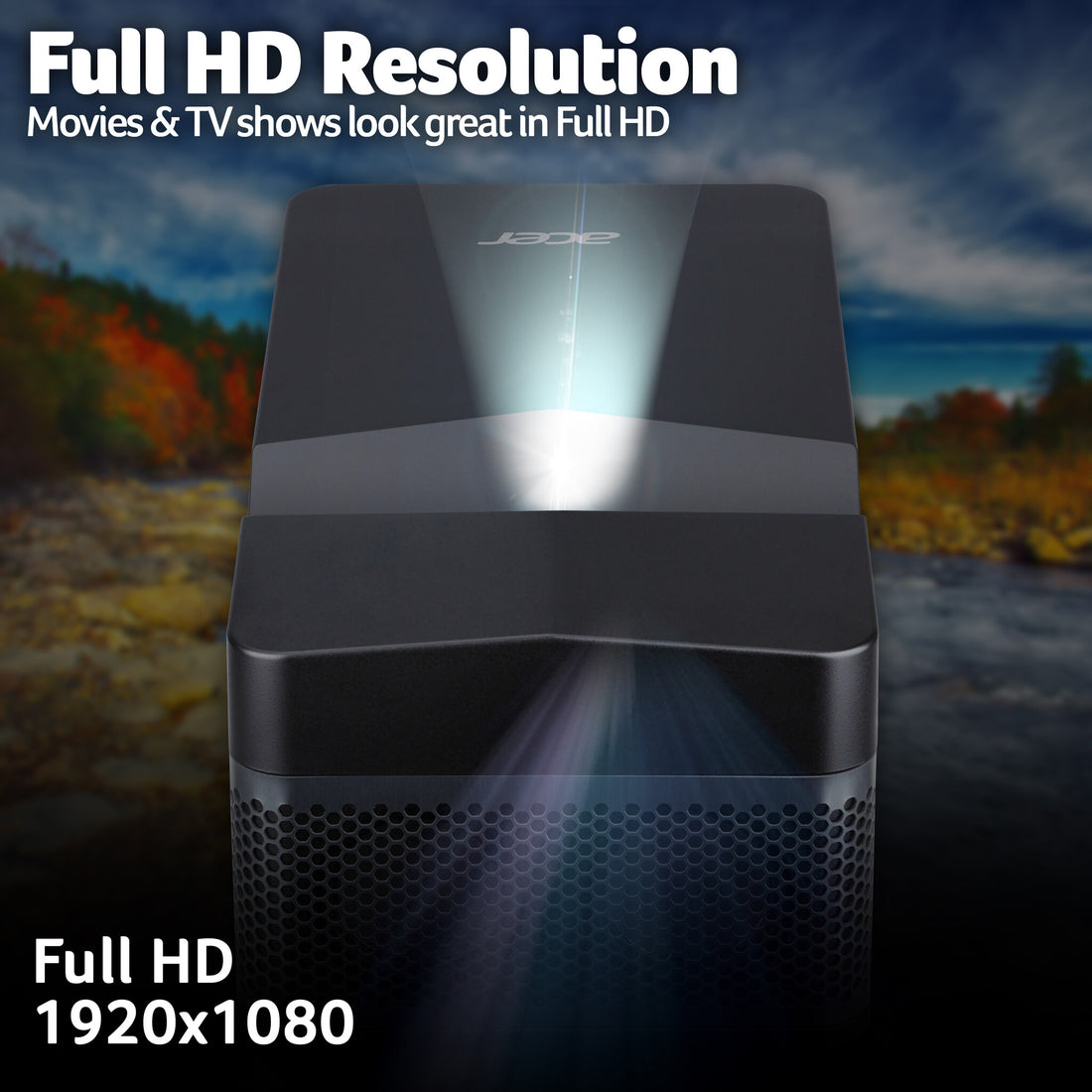 Acer PD1520Us LED Projector, Full HD 1080p (1920×1080), 500 ANSI Lumens - image 3