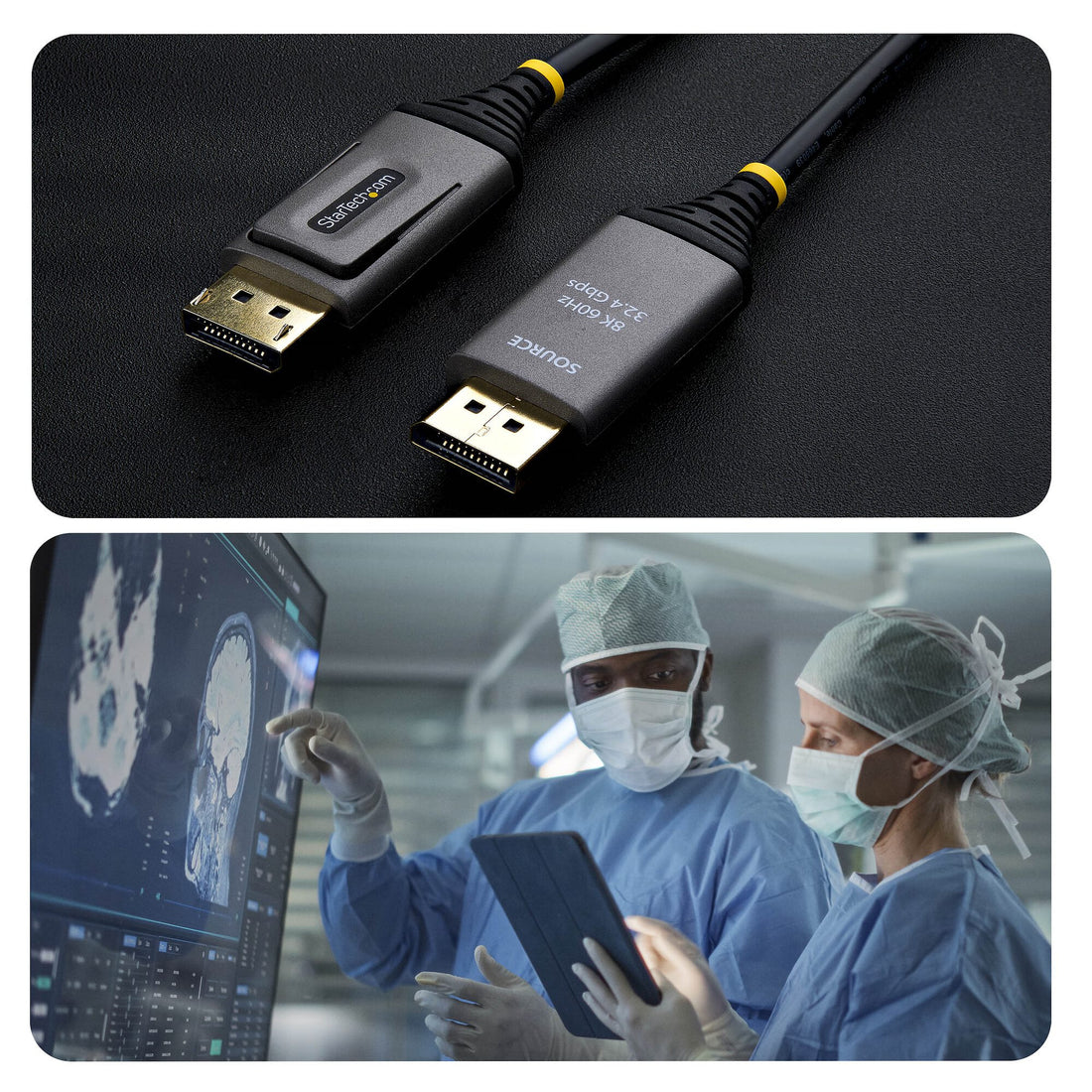 StarTech.com 8K-AOC-50M-DP-CABLE DisplayPort cable Black - image 10