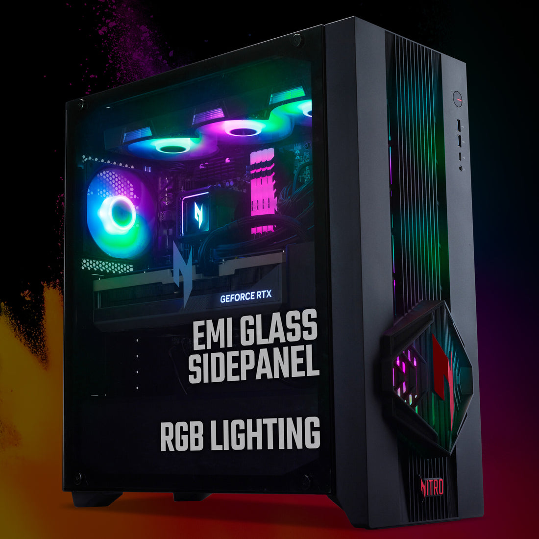 Acer NITRO 70 N70X3D-100 - AMD Ryzen 7 9800X3D CPU, RTX 5080 GPU, 32GB, 2TB SSD, Gaming Desktop - image 10
