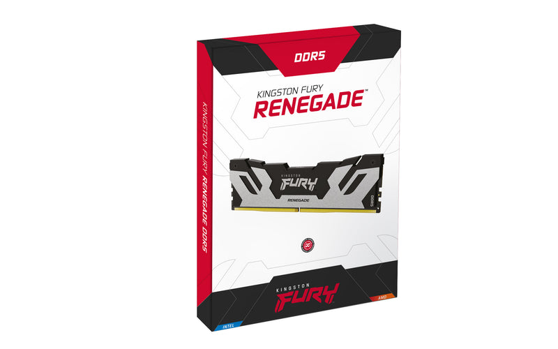 Kingston Technology FURY 96GB 6000MT/s DDR5 CL32 DIMM (Kit of 2) Renegade Silver XMP