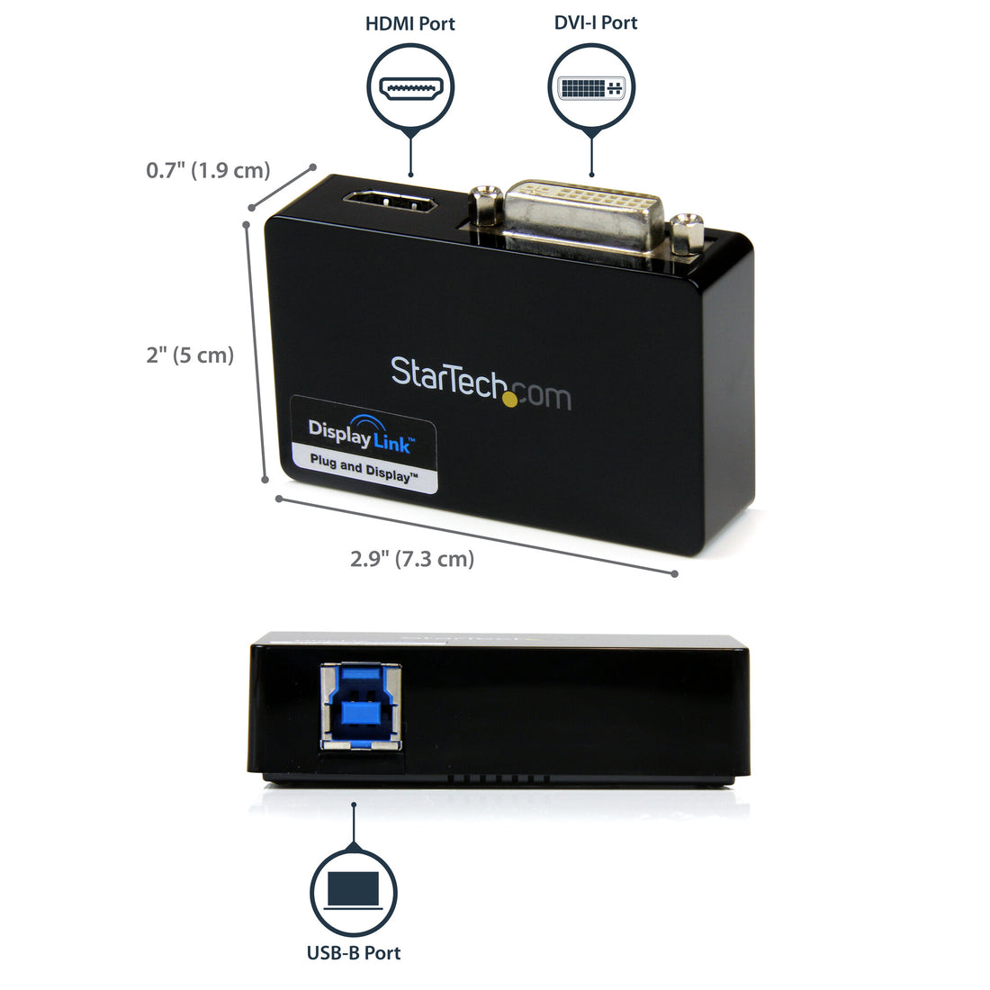 StarTech.com USB 3.0 to HDMI / DVI Adapter - 2048x1152 - image 3