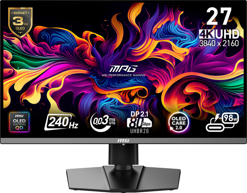 MSI 27" MPG 272URX QD-OLED 240Hz Gaming Monitor