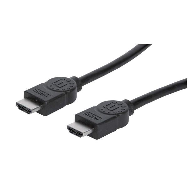 Manhattan HDMI 4K@30Hz Cable with Ethernet, 2m, Suitable for ALL 1080p/HD and Majority of 4K Uses (Check Your System 4K Specification to Be Sure), Black, High Speed, Lifetime Warranty, Equivalent to HDMM2MHS