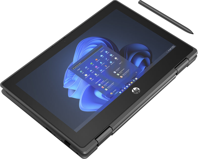HP ProBook x360 Fortis 11 inch G9 Intel® Celeron® N5100 Hybrid (2-in-1) 29.5 cm (11.6") Touchscreen HD 8 GB DDR4-SDRAM 128 GB SSD Wi-Fi 5 (802.11ac) Windows 11 SE Education Black
