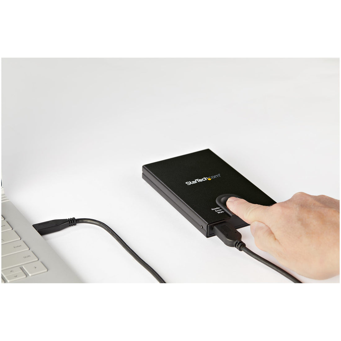StarTech.com Biometric Enclosure - Encrypted USB 3.0 2.5" SATA Hard Drive Enclosure - Fingerprint/Password - image 5