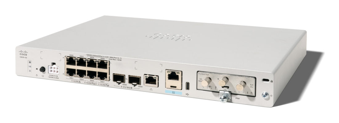 Cisco C8235 E wired router 2.5 Gigabit Ethernet, 10 Gigabit Ethernet White