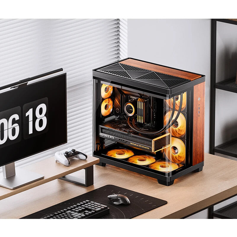 Jonsbo TK-4 Wood Tower Black, Wood - image 2