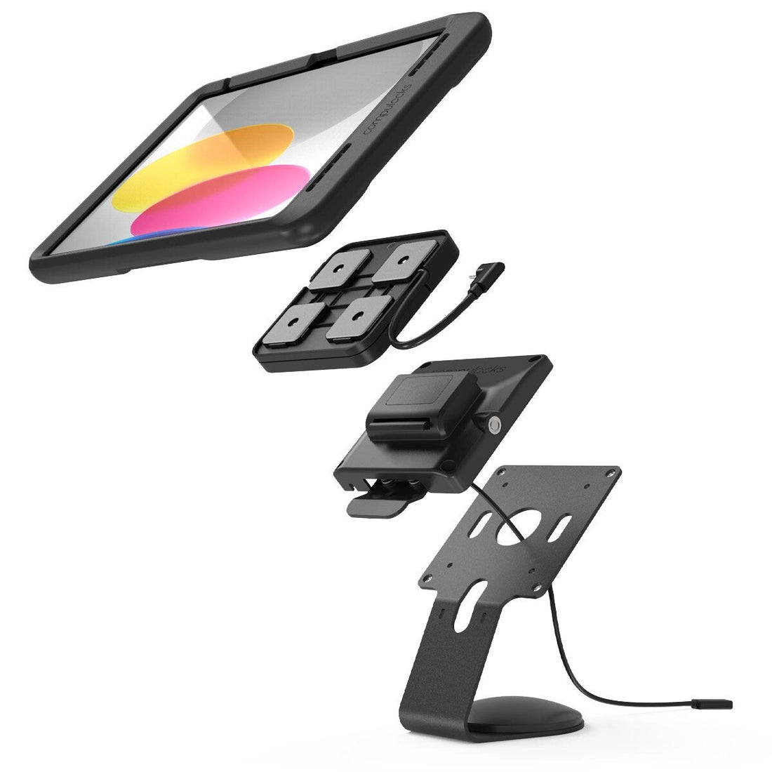 Compulocks iPad 10th-11th (A16) Gen, Mount with Cable-free Charging Core Counter Stand or Wall Mount Black - image 6