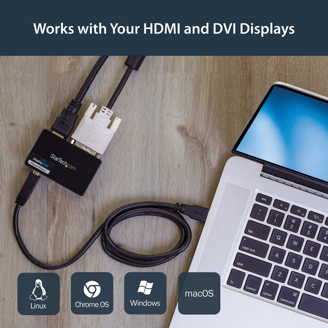 StarTech.com USB 3.0 to HDMI / DVI Adapter - 2048x1152 - image 6