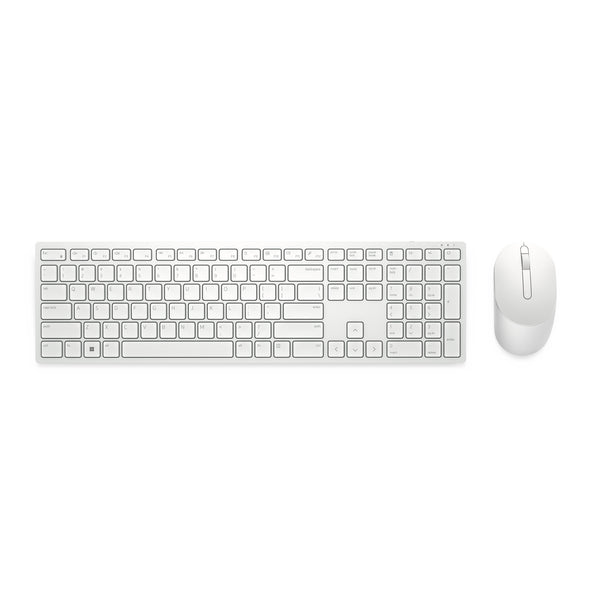 DELL Pro Keyboard and Mouse - KM5221W - US International (QWERTY) - White