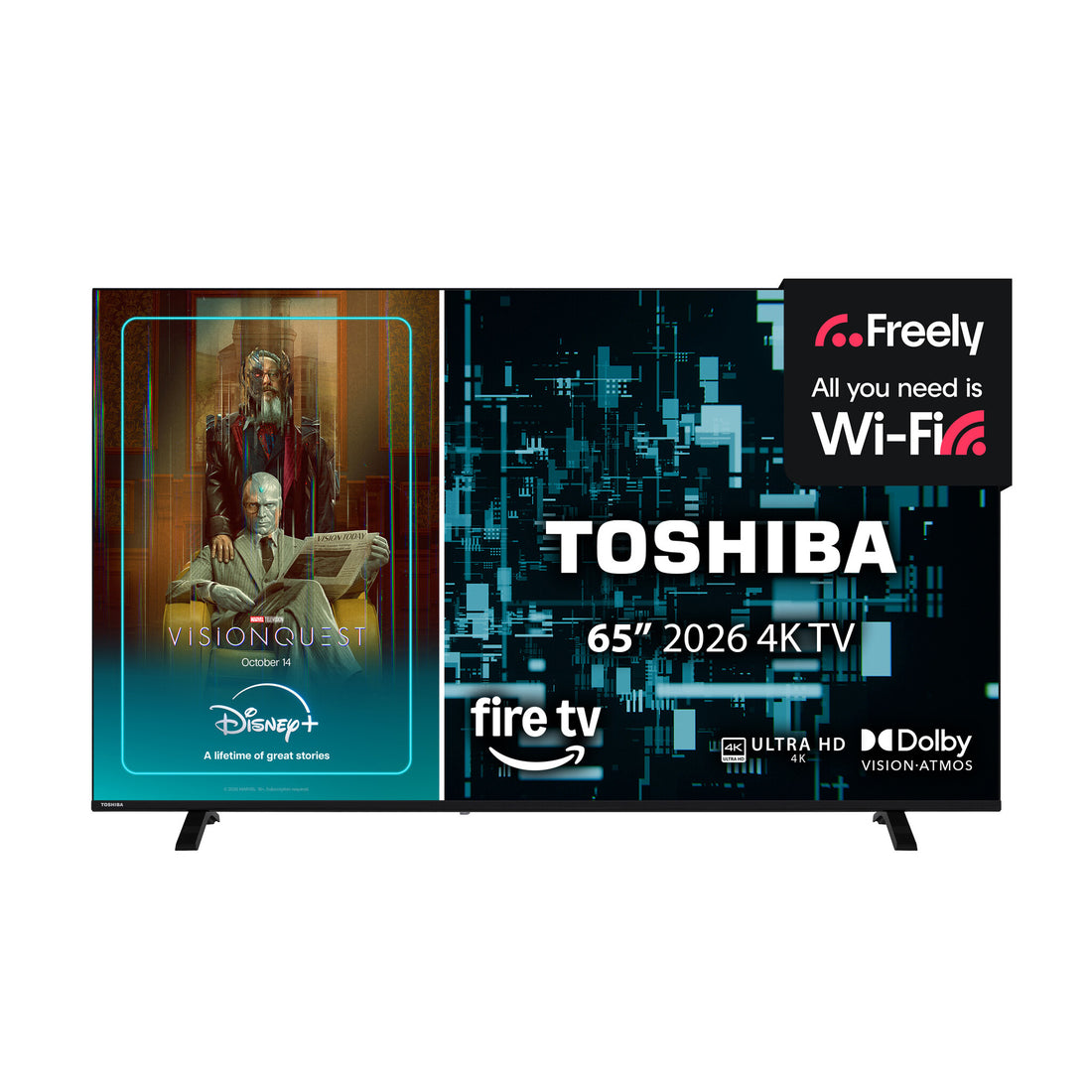 Toshiba 65UF2653DB TV 165.1 cm (65") 4K Ultra HD Smart TV Wi-Fi Black