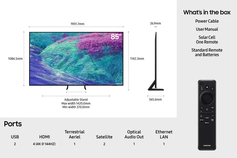 Samsung 85" Neo QLED QN1EF 4K Vision AI Smart TV (2025)
