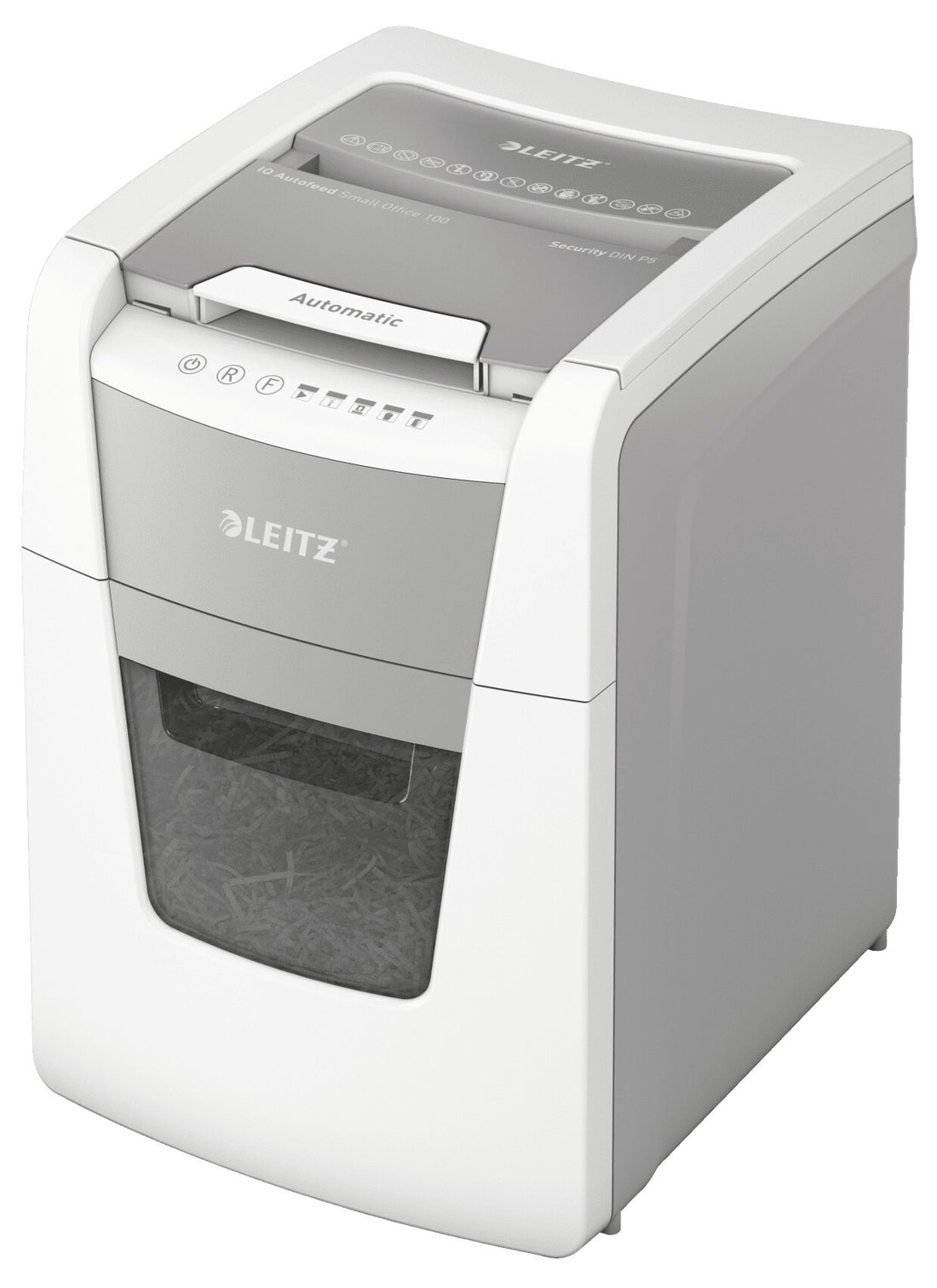 Leitz P5 34L paper shredder Micro-cut shredding 55 dB 22 cm Black, Grey, Silver, White - image 2